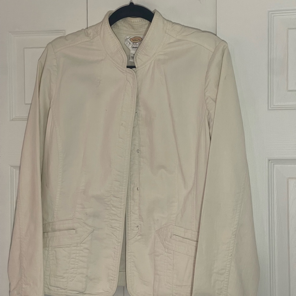 Talbots Off-White Stretch Jacket